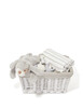 Baby Gift Hamper – 3 Piece with Blue Stripe Knitted Blanket image number 1